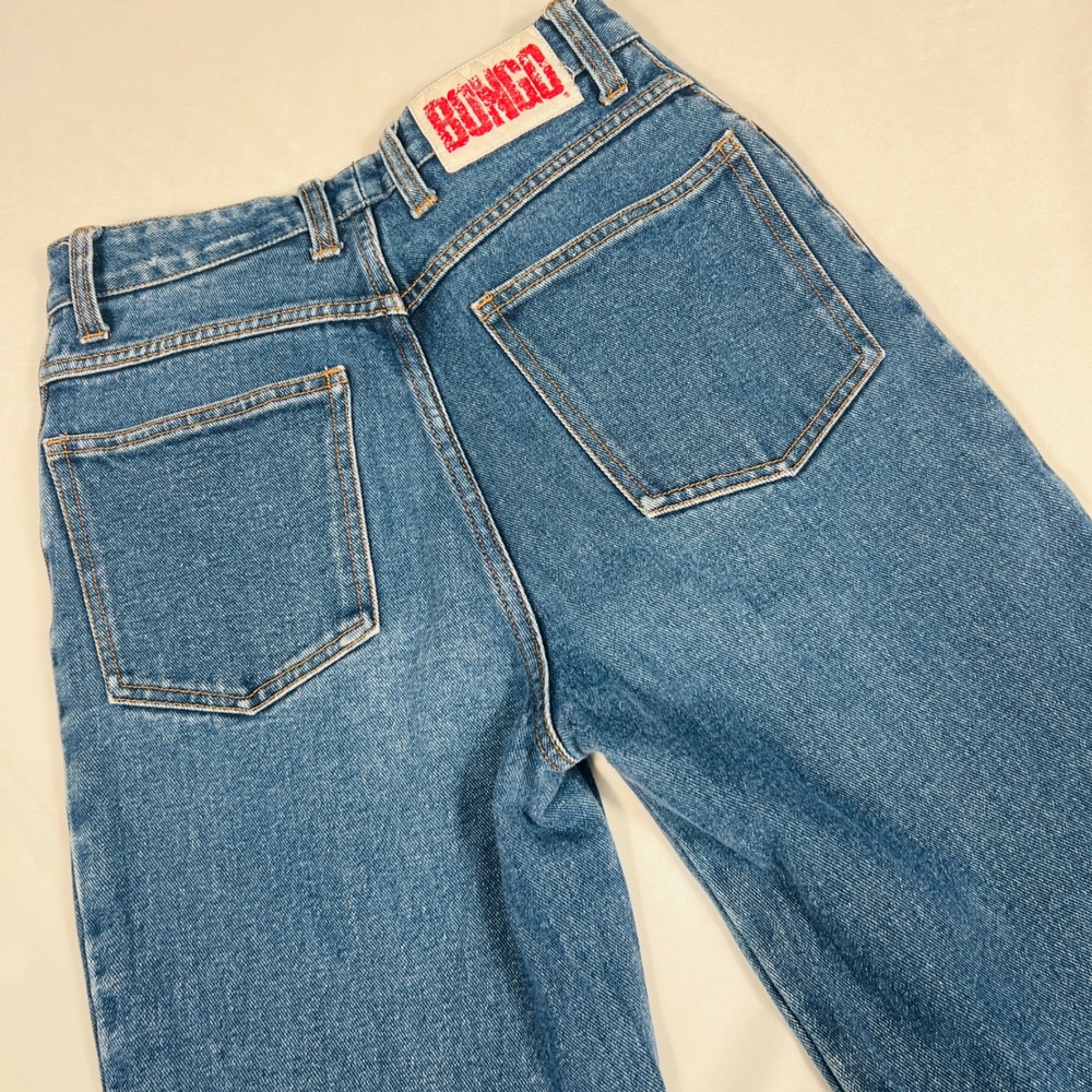 Bongo Y2K High Waisted Mom Jeans Medium Wash Straight Leg Denim Size‎ 5